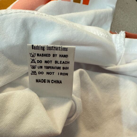 Milediiy Baby Girl 3 Piece Outfit Set Rainbow Bodysuit Ruffled Shorts Headband - Picture 2 of 3